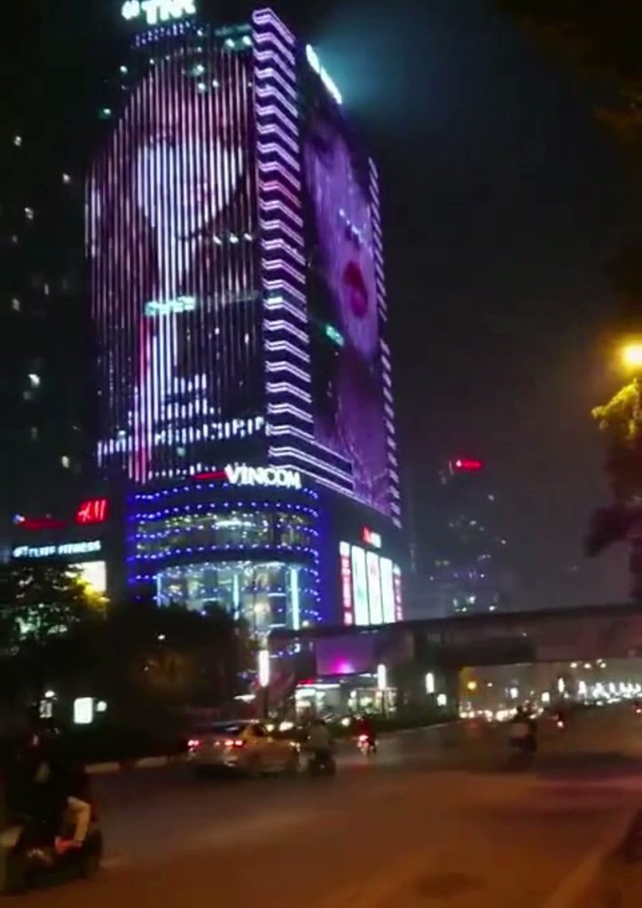 Thi công LED tòa nhà Quận 7